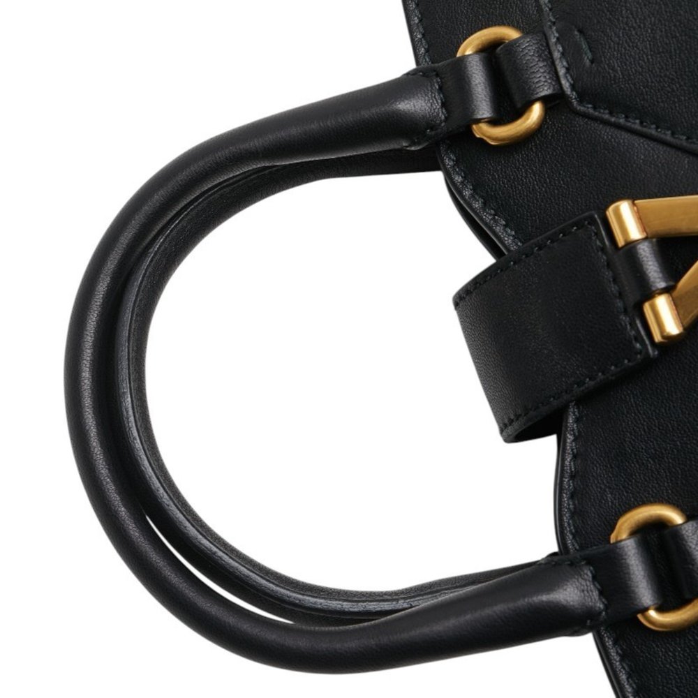 SAINT LAURENT Black Leather Bag - Picture 4 of 13